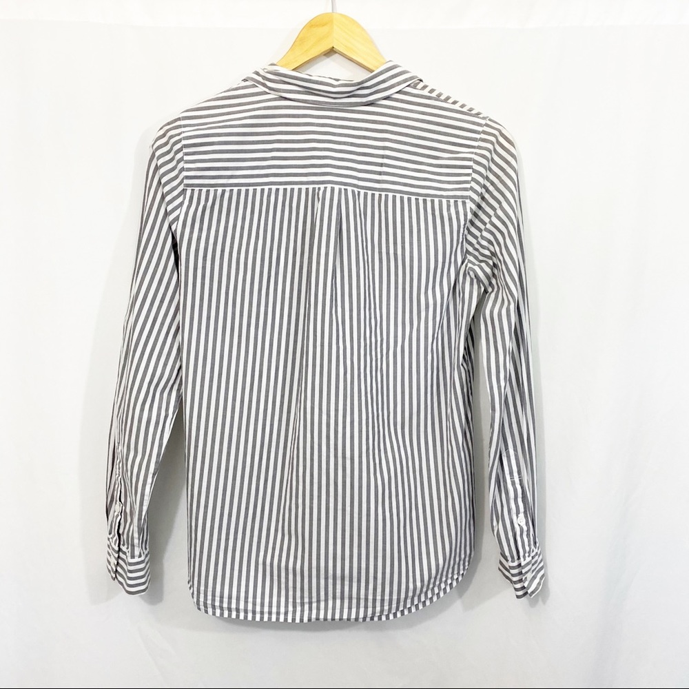 Madewell Striped Button Down Cotton Top - Picture 5 of 9